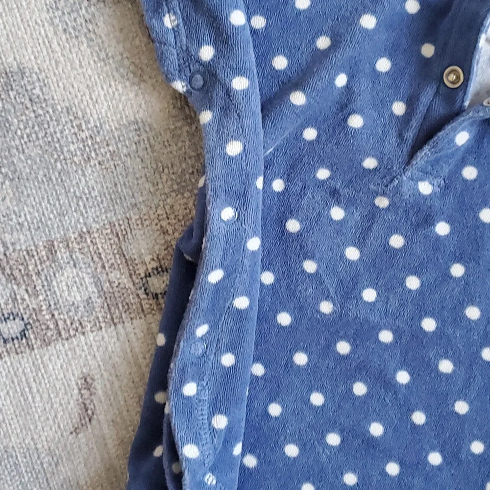 Baby Boden Unisex Toweling Bunny Polka Dot Hooded Swim Cover-up Sz6-12m